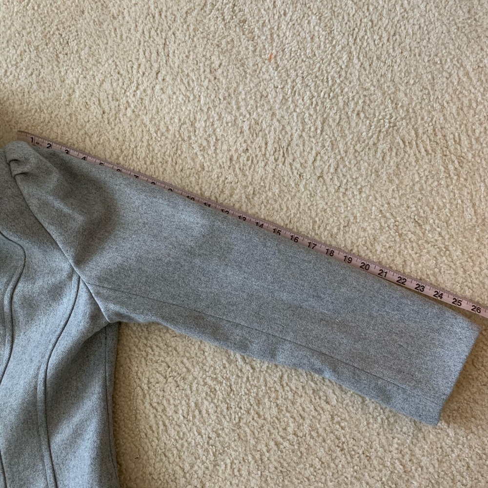 Banana Republic Grey Wool Peacoat Sz XL - Picture 7 of 8